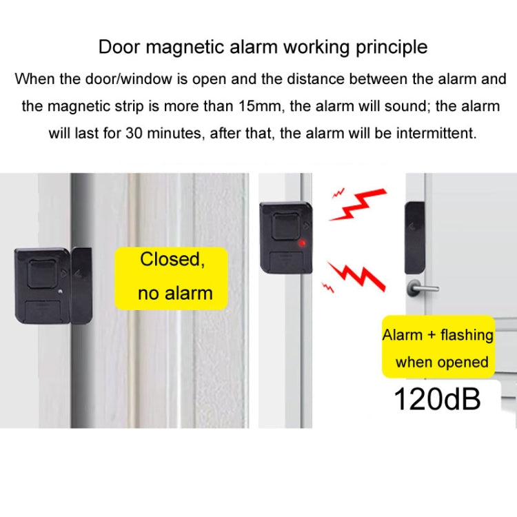 Door Magnetic Wireless Bell Door And Window Alarms Strong Adhesive Wolfproof Anti-theft Alarms Door Magnetic Wireless Bell Door And Window Alarms Strong Adhesive Wolfproof Anti-theft Alarms